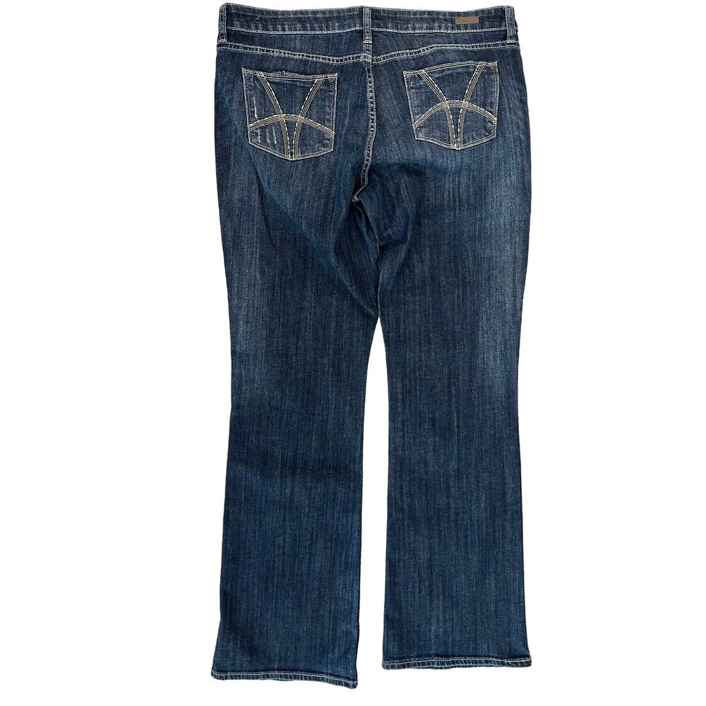 Kut from the Kloth Karen Baby KP697MC2 Dark Wash Boot Cut Jeans size 16 - Picture 3 of 7